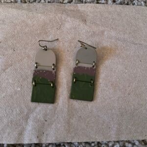 Green earrings